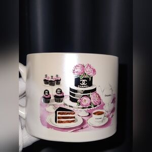 NWT Ceramic C Logo Coffee Mug double-sided LUX Print Multicolor Mug